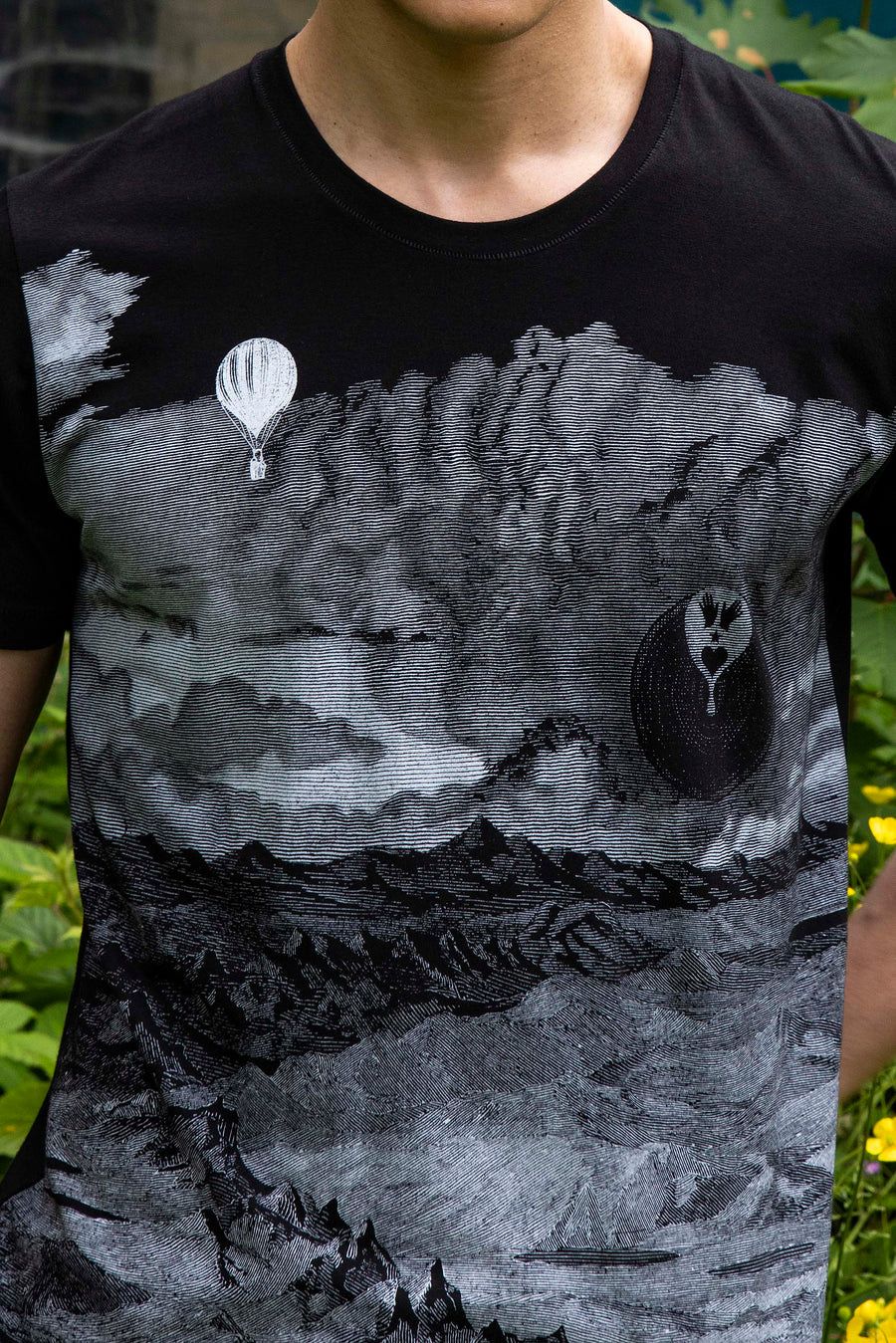 T-Shirt imprimé montagne - Misericordia