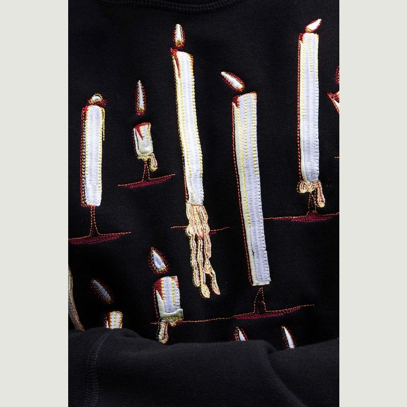 Candle embroidery sweatshirt - Misericordia