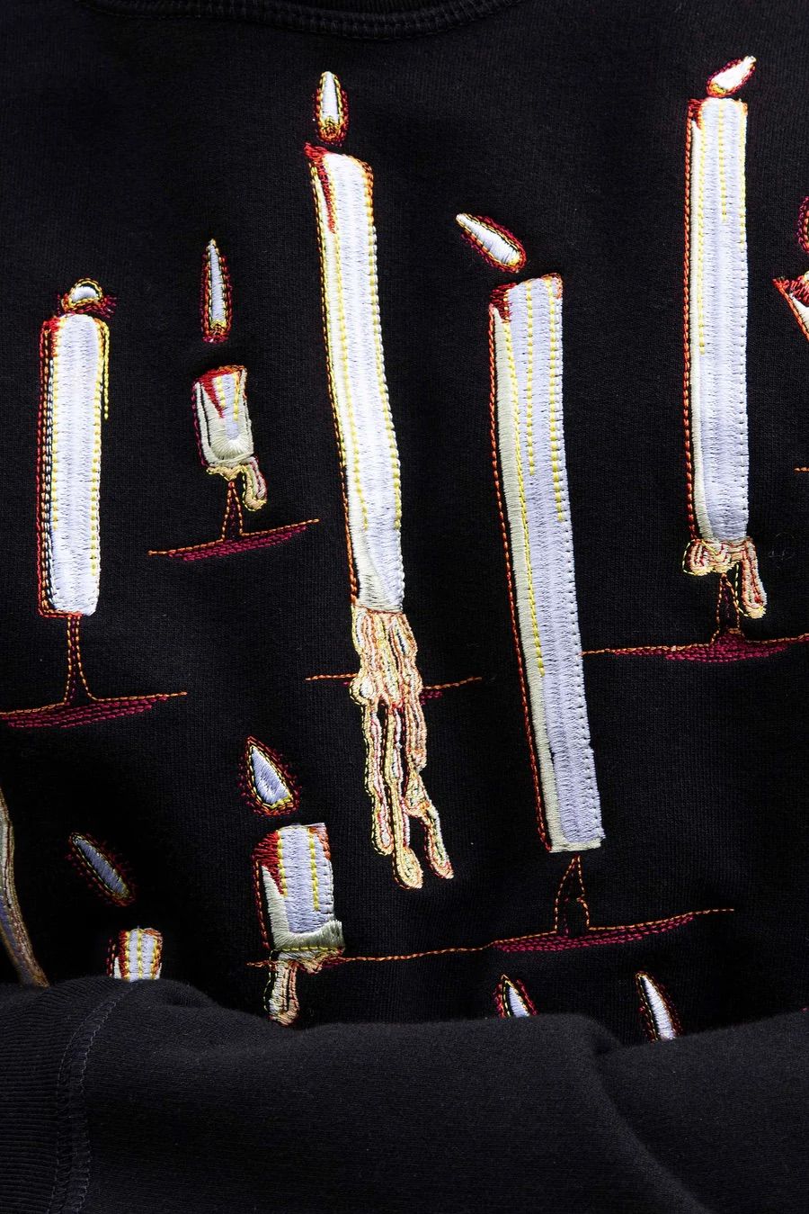 Candle embroidery sweatshirt - Misericordia