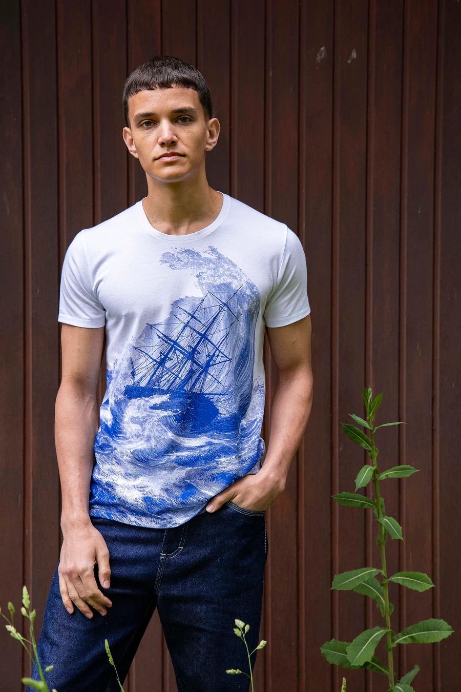 T-Shirt mit Sturm-Print - Misericordia