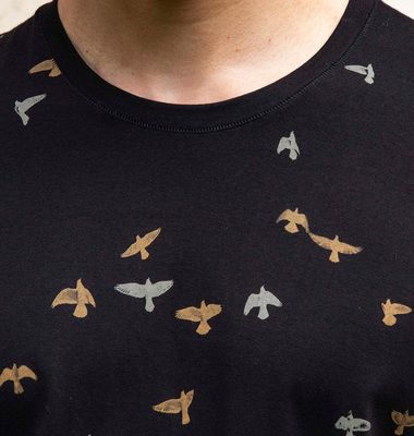 Bird print T-shirt