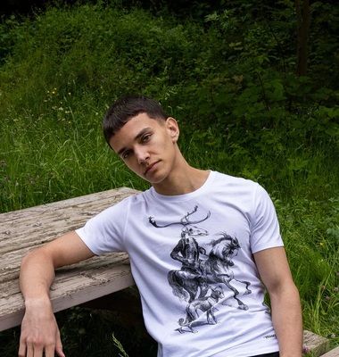 The messenger printed T-shirt