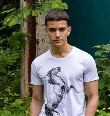 Horse print T-shirt