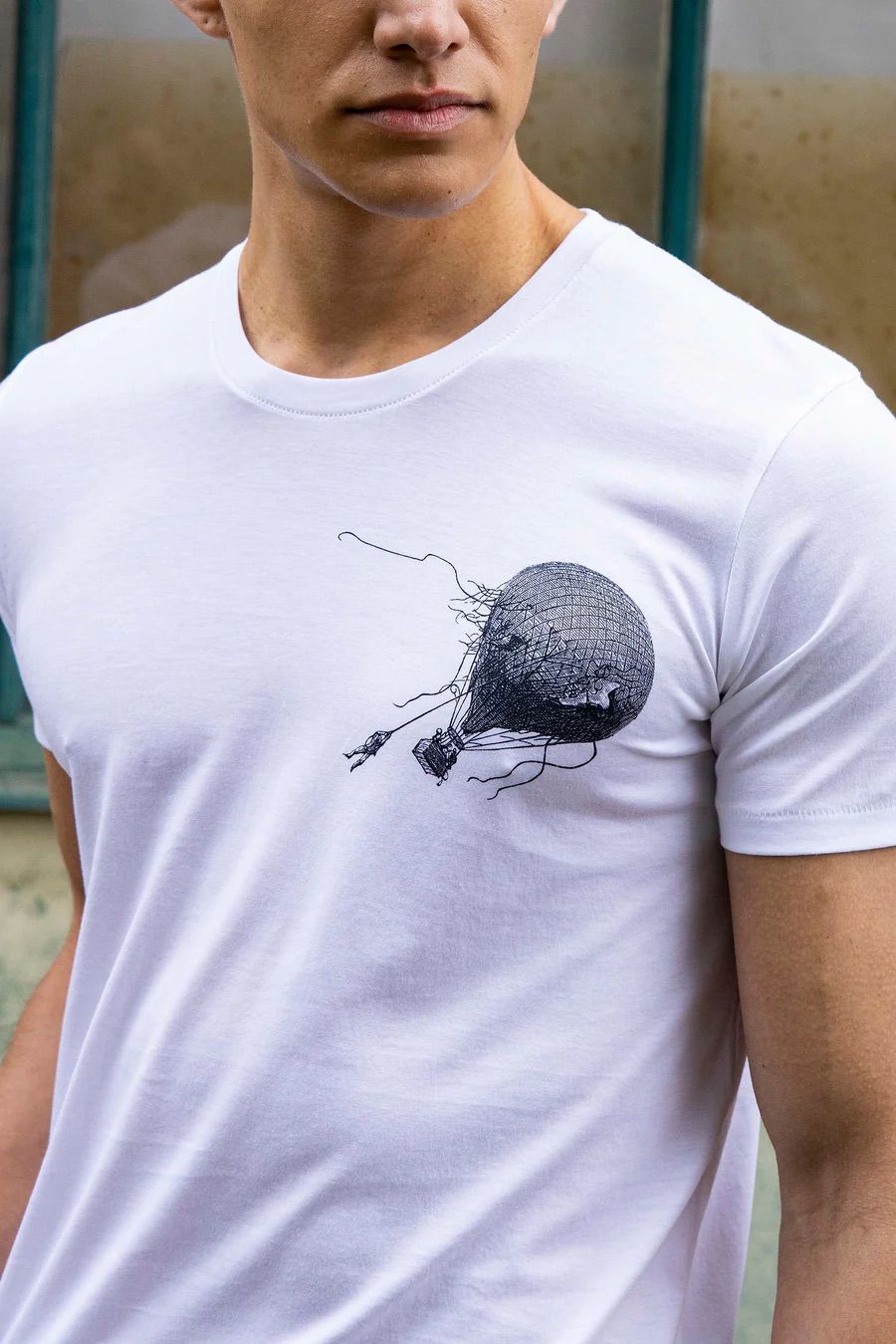 T-Shirt mit Heißluftballon-Print - Misericordia