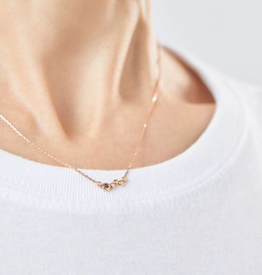Ira gold and diamond chain necklace