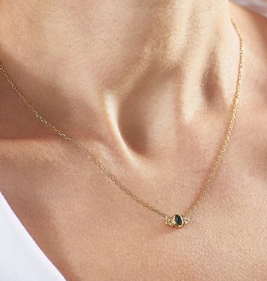 Green tourmaline Lila necklace