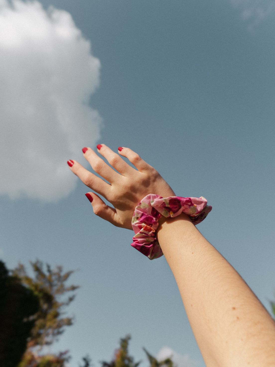 Scrunchie Half fig, half flower - Nach