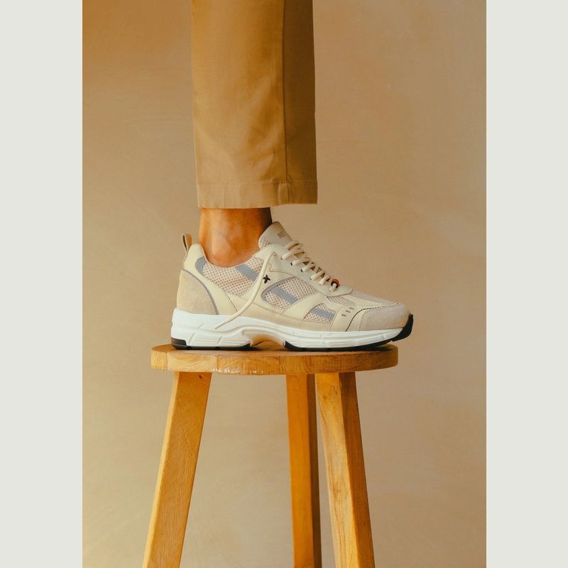 Meta Leather and suede sneakers - Newlab