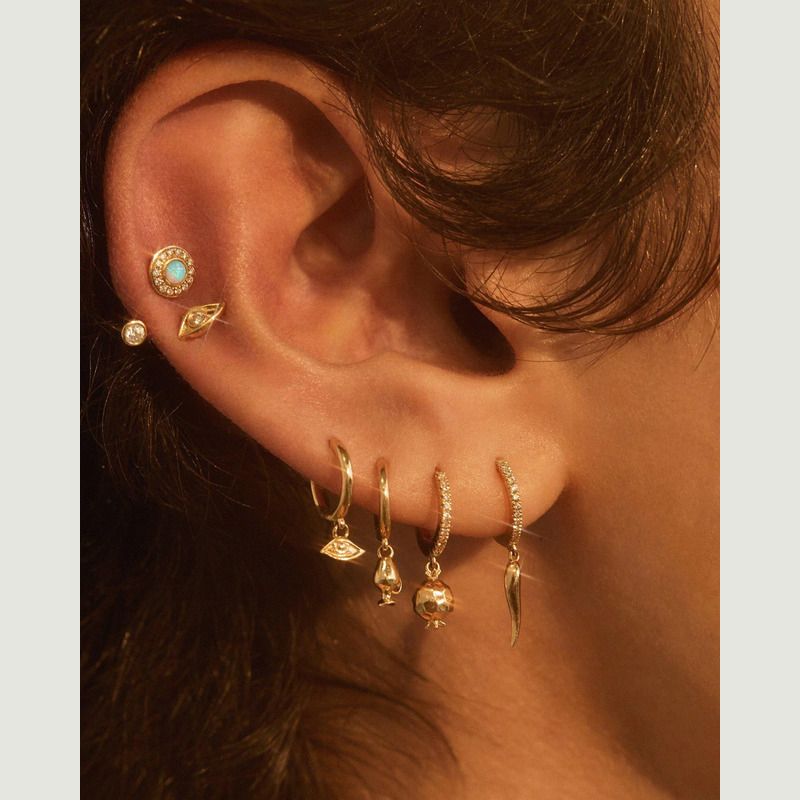 Vessel Huggie 6,5mm piercing or single earring - Pamela Love