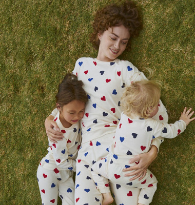 Pyjama Cœur Femme en coton bio