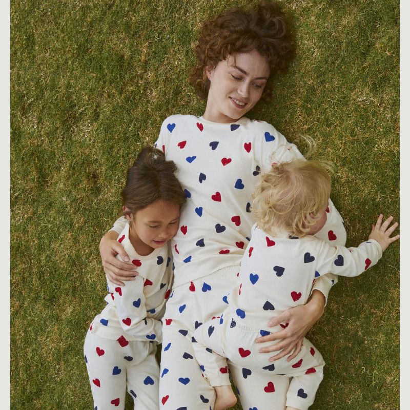 Pyjama Cœur Femme en coton bio - Petit Bateau