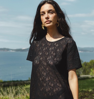 Robe T-shirt à Motifs Éoiles de Mer