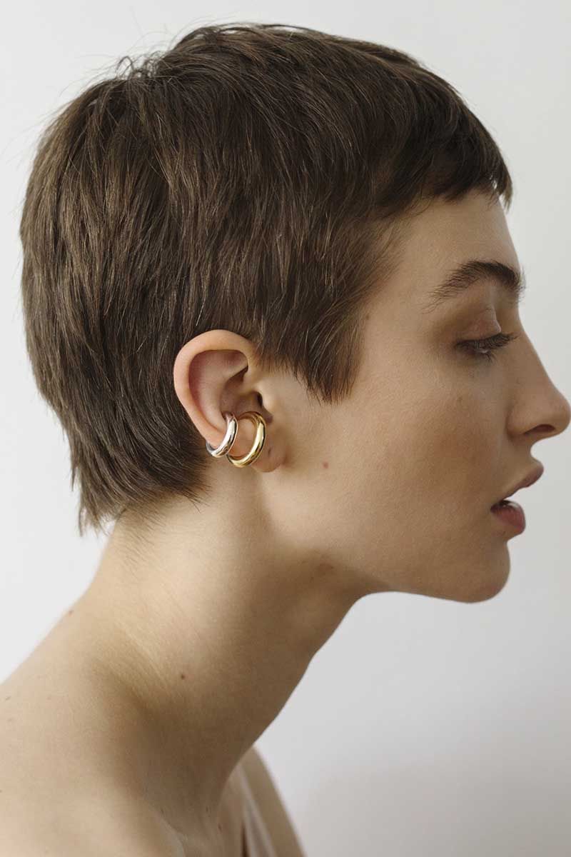 Bold No 2 earcuff Silver Saskia Diez | L'Exception
