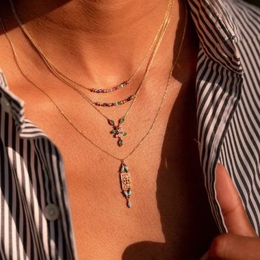 Gaia 1 Green necklace