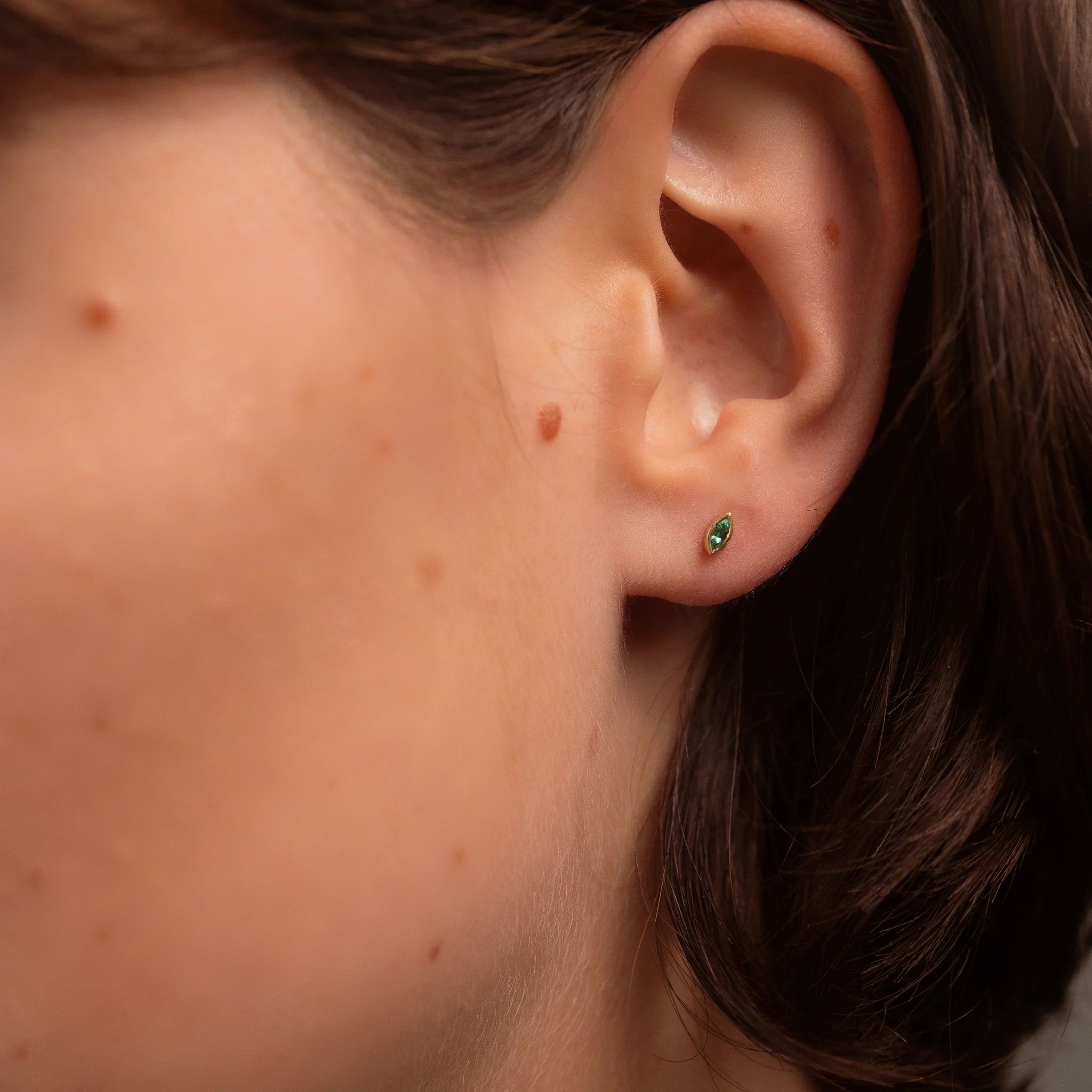 Georgia 1 Green earrings - Sophie d'Agon