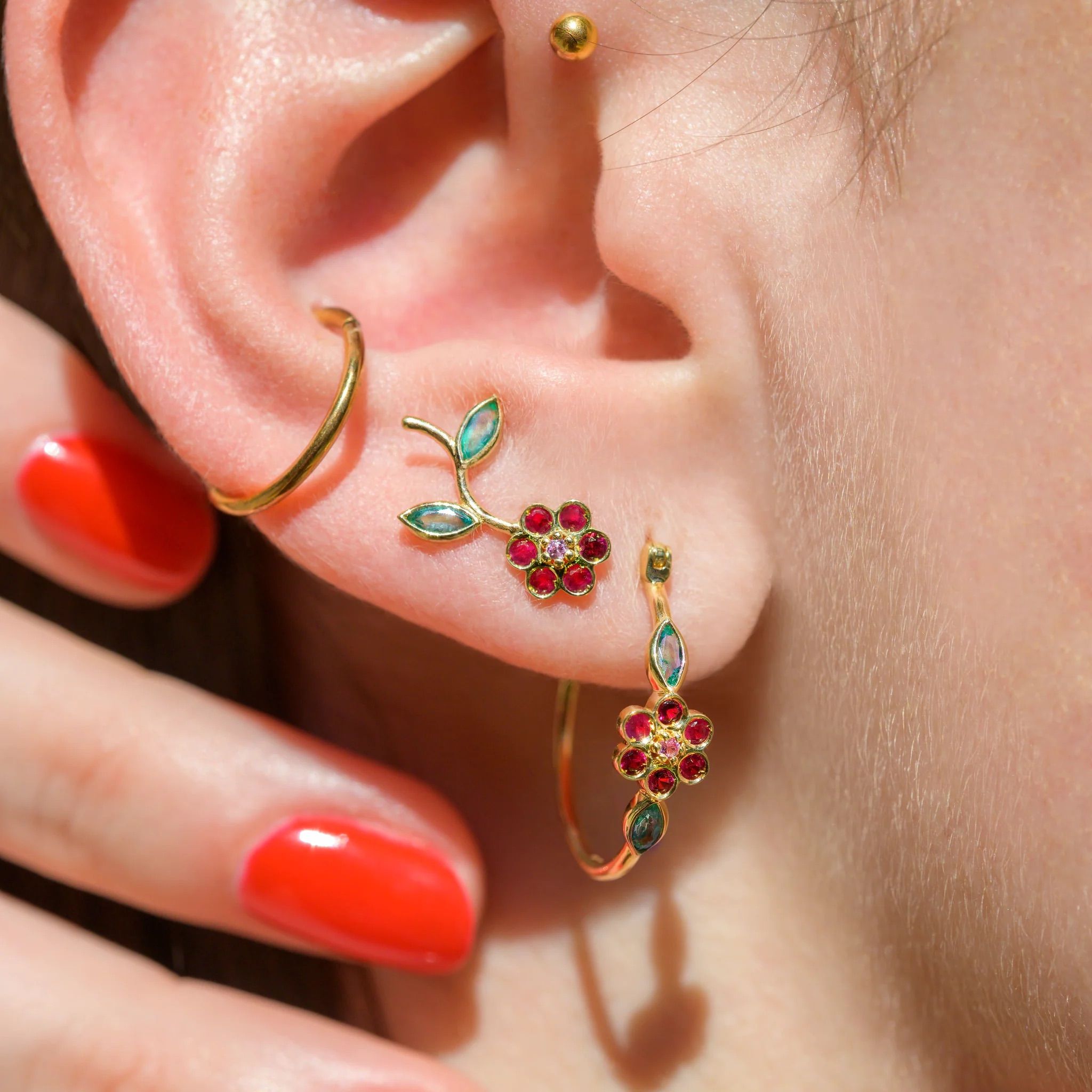 Miniflower earring - Sophie d'Agon