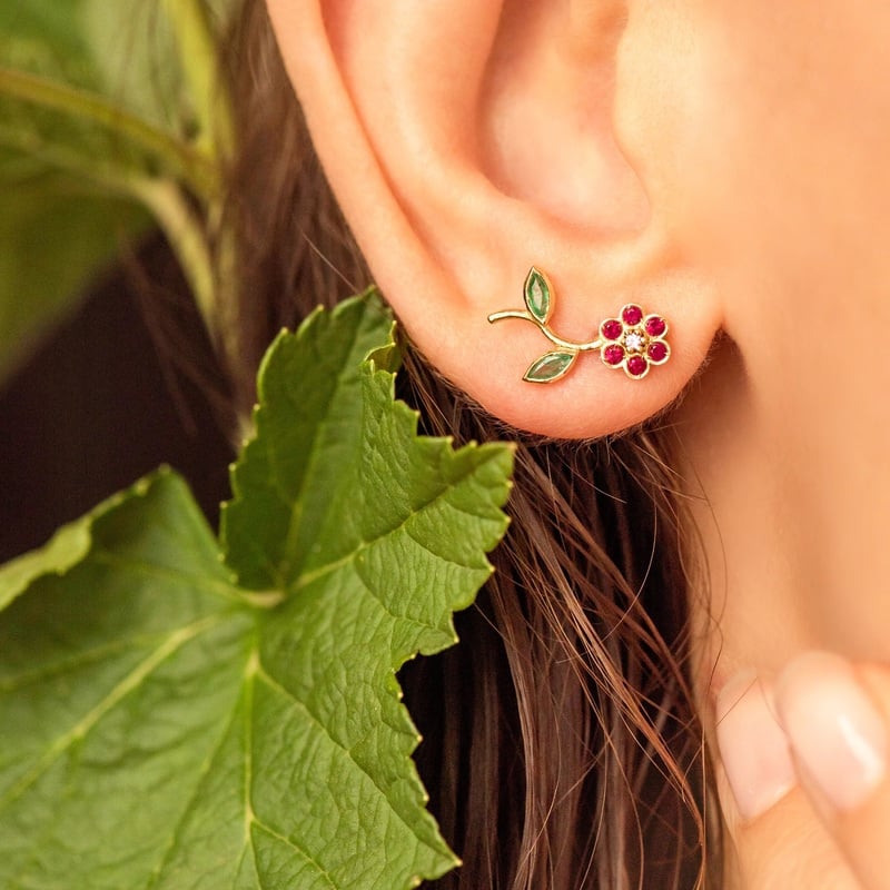 Miniflower earring - Sophie d'Agon