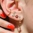 Boucles d'oreilles Miniflower 3 Rouges - Sophie d'Agon