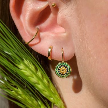 Yellowstone 3 Green earrings