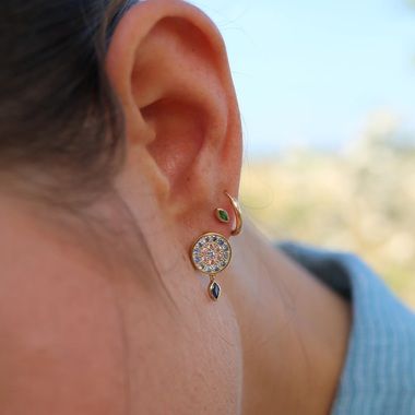 Babystone 1 Roses earrings