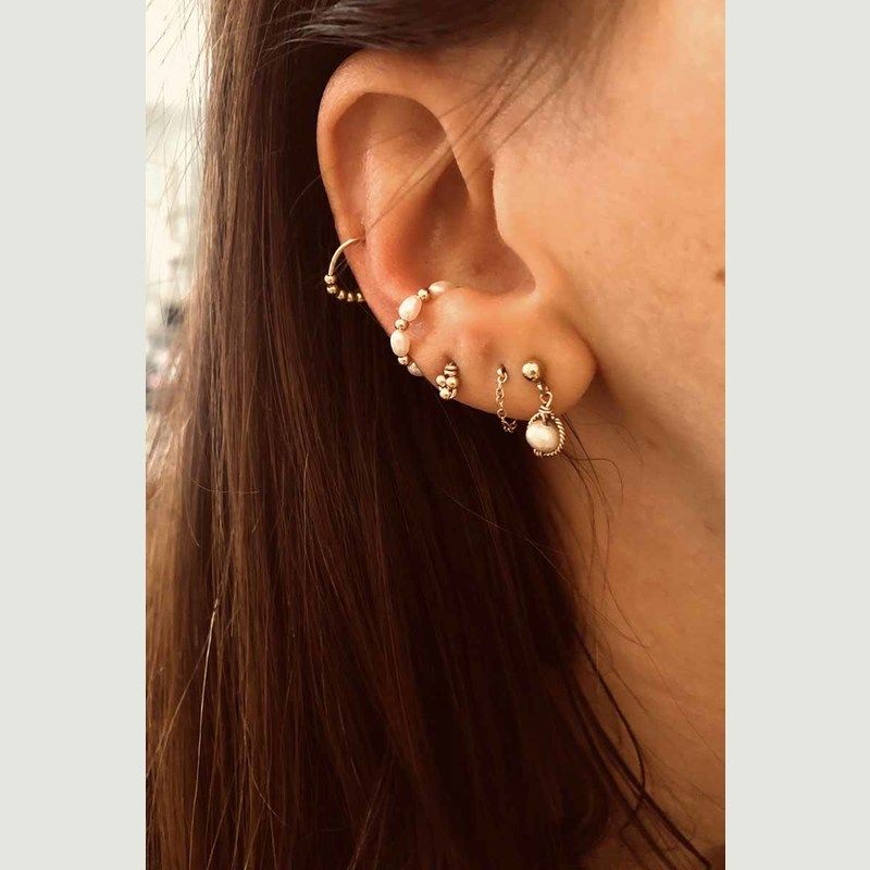 Swan cultured pearls stud earrings - YAY