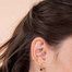 Boucles d'oreilles puces pierres facettées Swan - YAY