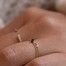 Diamant Rohgold gefüllt Kette Ring - YAY