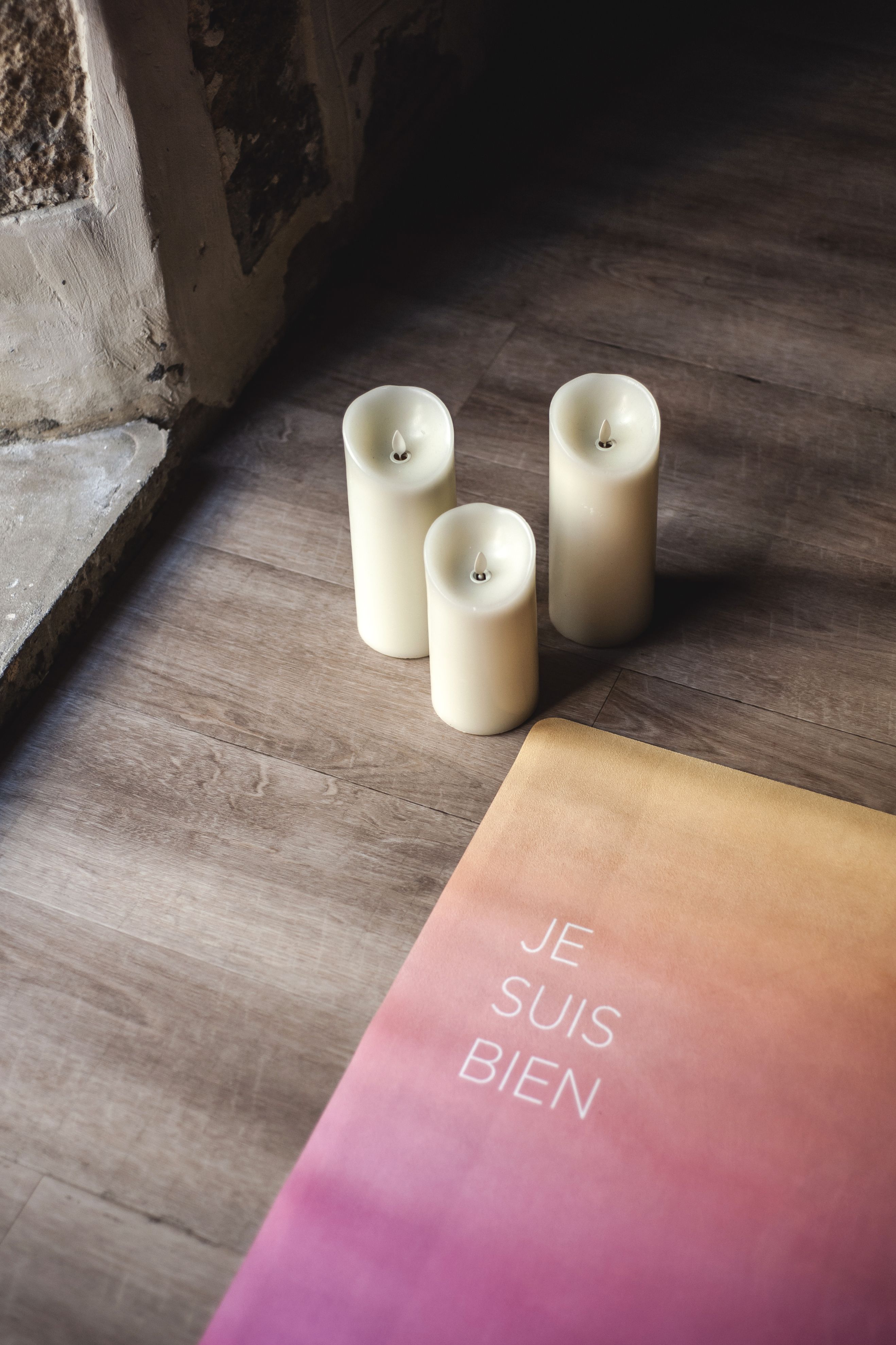 Tapis de yoga avec lettrage imprimé Gradient - YUJ Paris