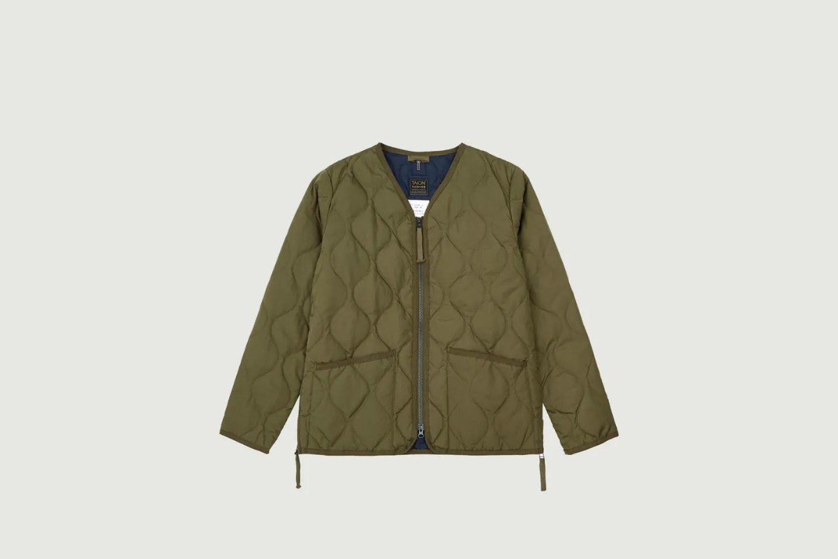 Military quilted jacket