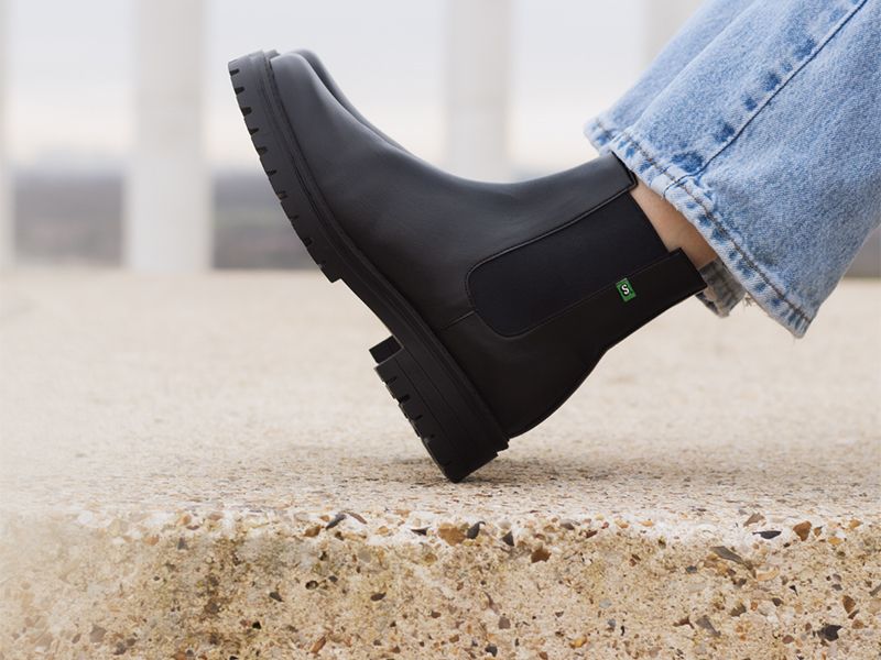 chelsea boots jerry in supergreen vegan leather at l