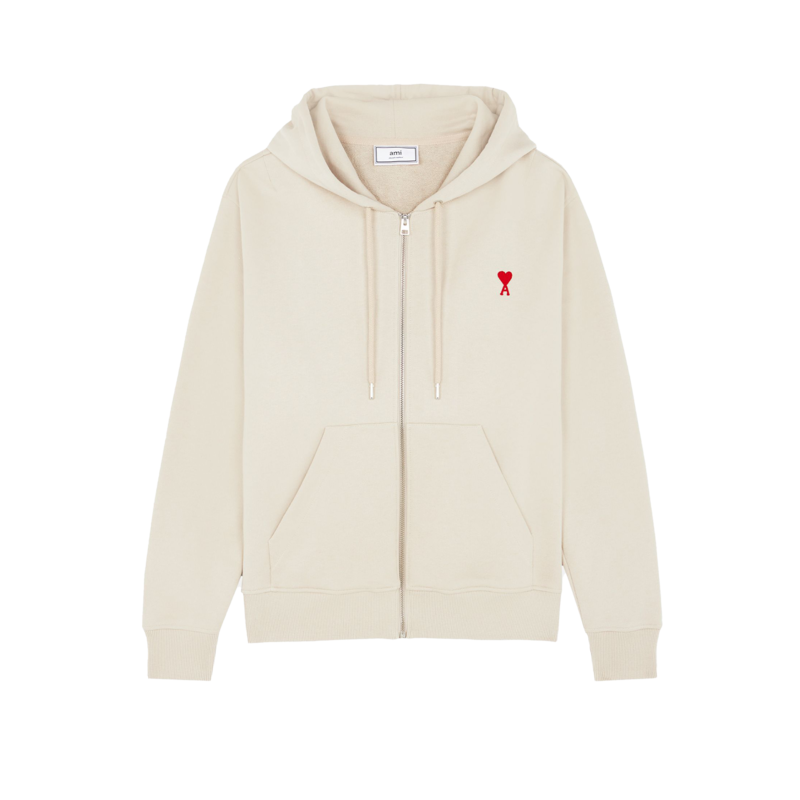 Sweatshirt à capuche zippé Ami de cœur - AMI Paris