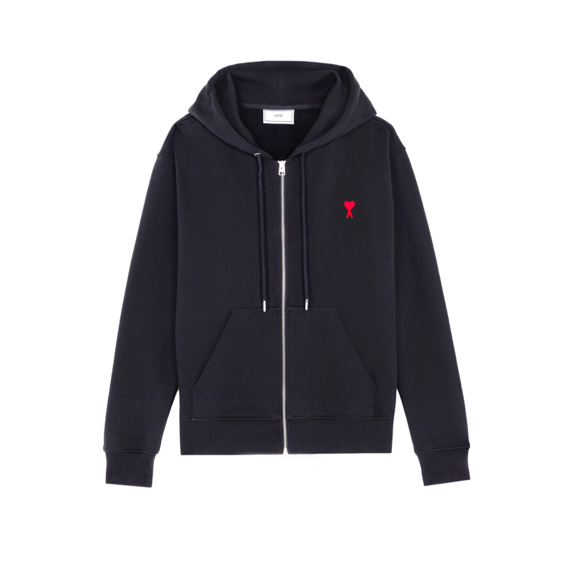 Sweatshirt à capuche zippé Ami de cœur - AMI Paris
