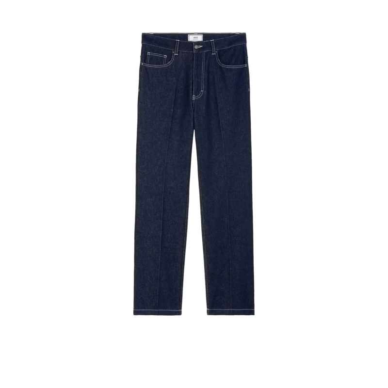 Pantalon droit en denim japonais - AMI Paris