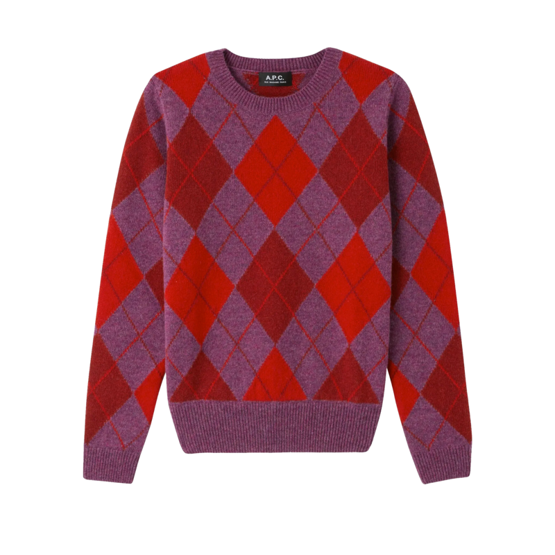 Pull Hélène jacquard losanges - A.P.C.
