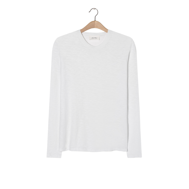 Bysapick slub cotton long sleeves t-shirt - American Vintage