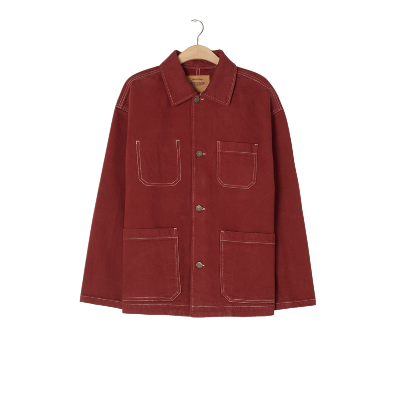 Katsfaction organic cotton buttoned mid-length jacket - American Vintage
