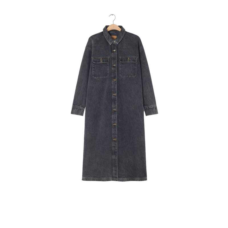 Robe-chemise boutonnée en denim Yopday - American Vintage
