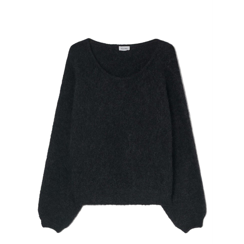 Ribbed round neck sweater East - American Vintage