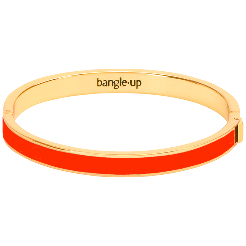 Bracelet Bangle à fermoir en métal doré laqué - Bangle Up