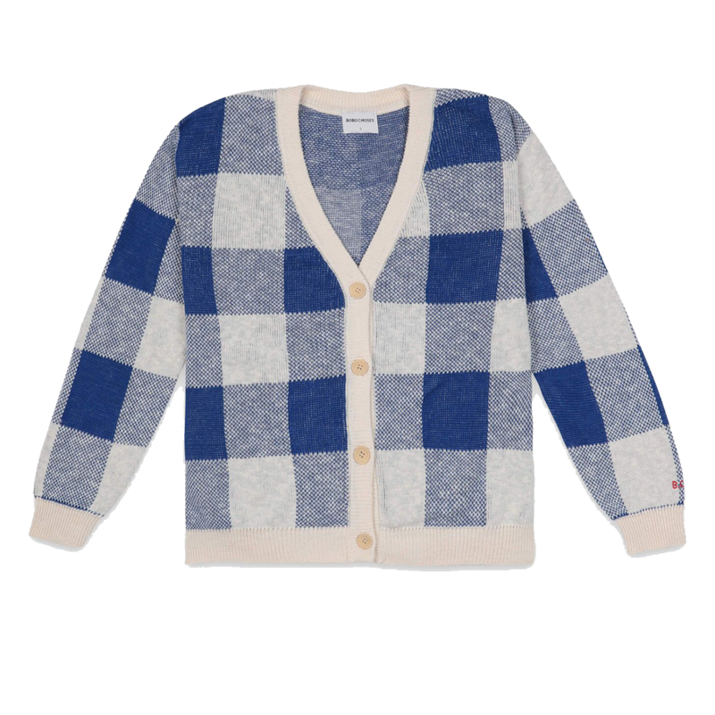 Gilet en coton à carreaux - Bobo Choses