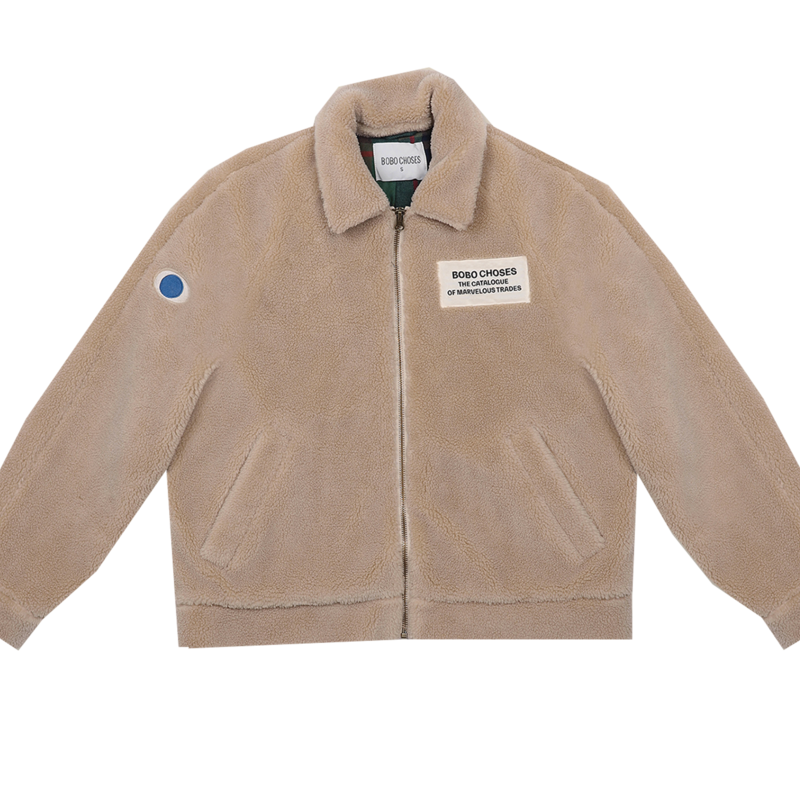 Blouson bomber zippé effet mouton - Bobo Choses