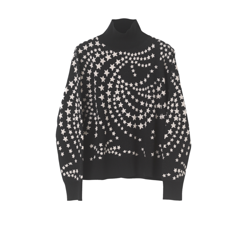 Pull maille jacquard motif étoiles Beesia - By Malene Birger