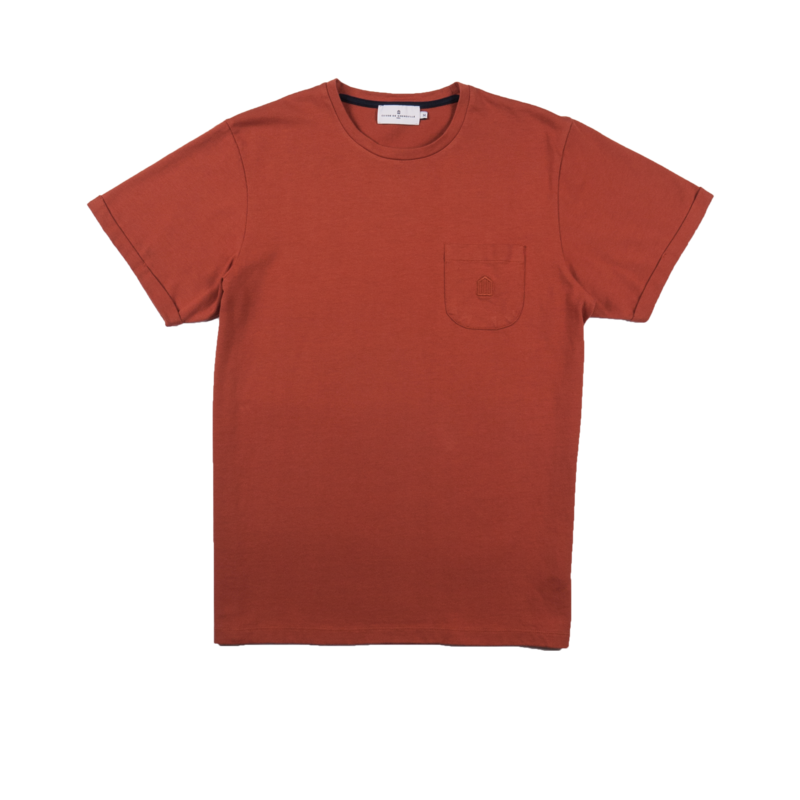 T-shirt en coton bio à poche brodée Korentin - Cuisse de Grenouille