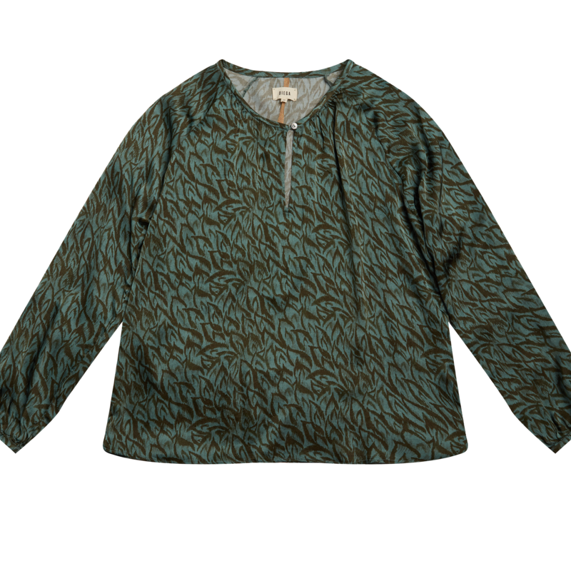 Chemise Chicana à imprimé feuilles - Diega