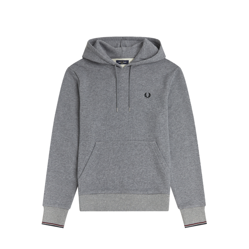 Hooded sweatshirt with buttonhole - Fred Perry