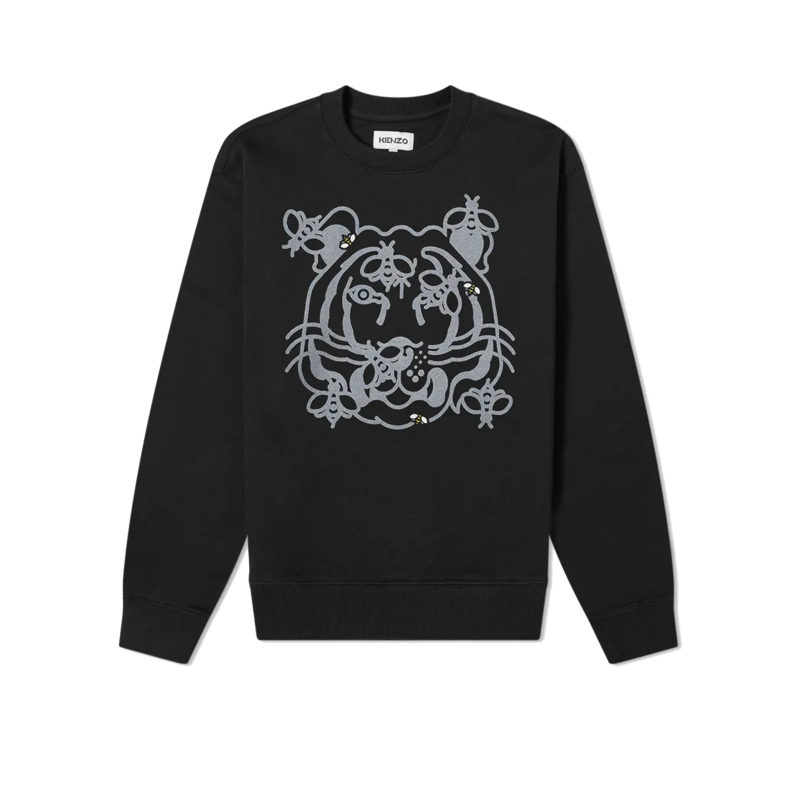 Sweatshirt en coton bio imprimé Bee A Tiger - Kenzo