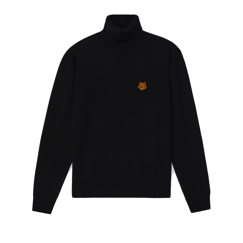 Pull col roulé en laine Tiger Crest - Kenzo