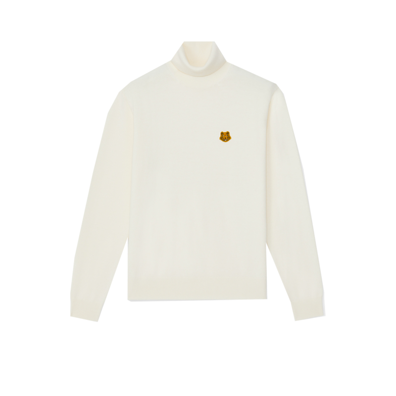 Pull col roulé en laine Tiger Crest - Kenzo