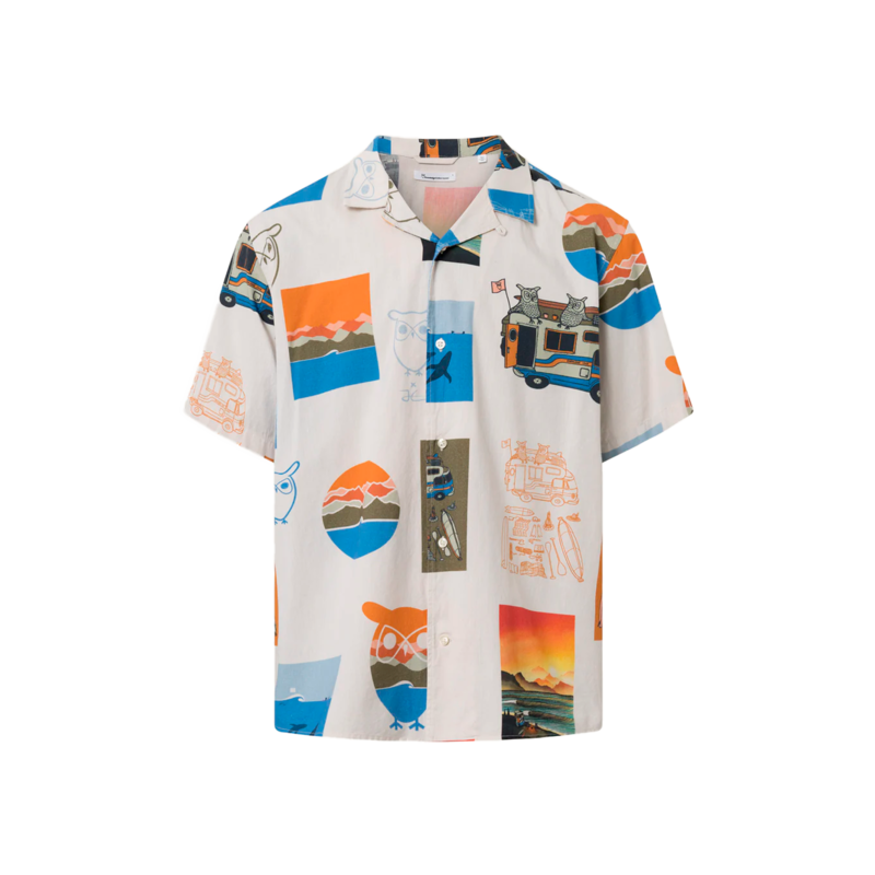 Boxy fit fancy print shirt KCA x Jonas Claesson - KCA