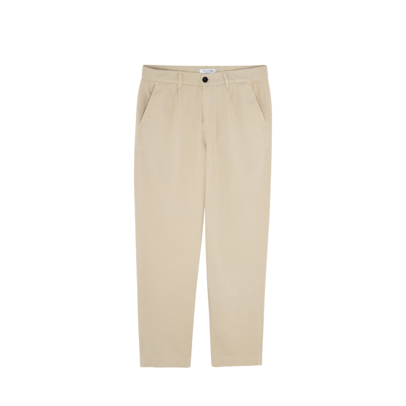 Pantalon à plis en twill de coton - L'Exception Paris